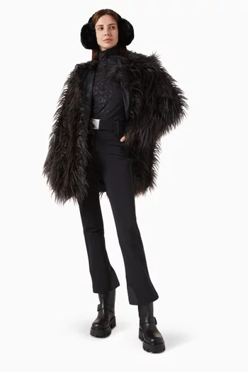 جاكيت تزلج ايكون بنمط سترة بشعار الماركة