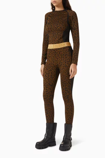 Feline Jaguar Base Layer Top in Knit