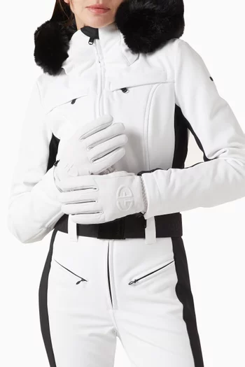 Freeze Logo Gloves in Leather