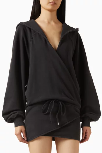 Sweatshirt Mini Dress in Cotton Jersey