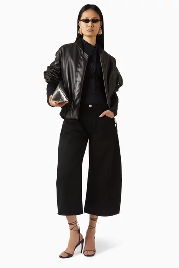 بلوزة مزيج قطن مضلع