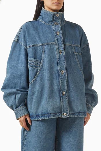 Bomber Jacket in Denim