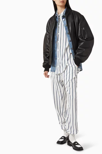 بنطال مخطط قطن