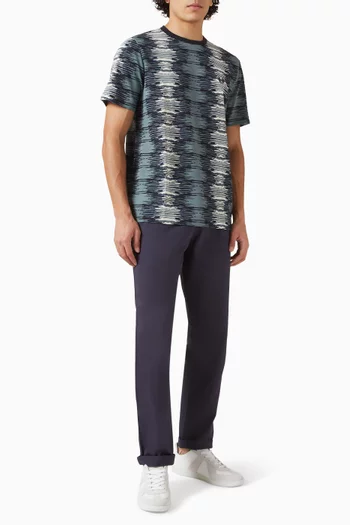 Soundwave Glitch T-shirt in Cotton Pique