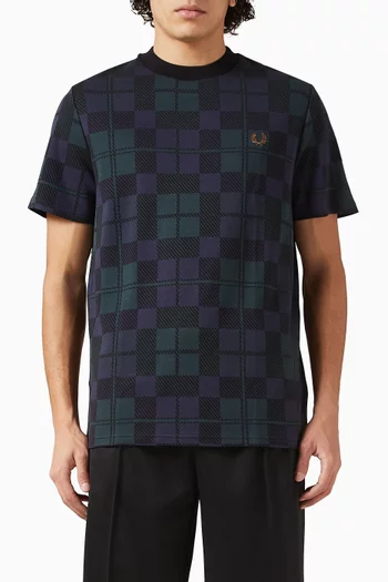Black Watch Tartan T-shirt in Cotton