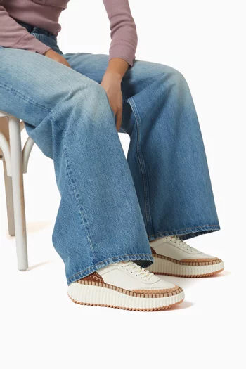 سنيكرز ناما أسفل الكاحل جلد