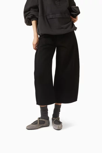 Floor01 Ballet Flats in Mesh & Suede