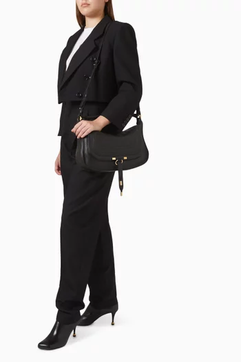 حقيبة كتف مارسي متوسطة جلد عجل