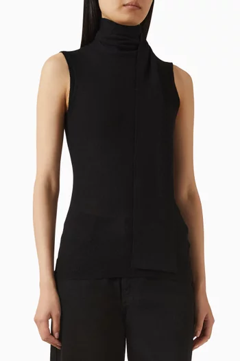 سترة بوشاح نسيج كشمير