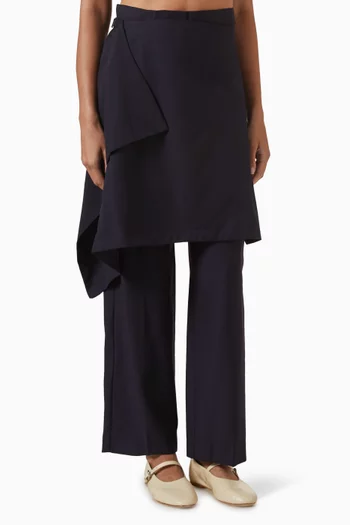 Skirt Pants in Wool