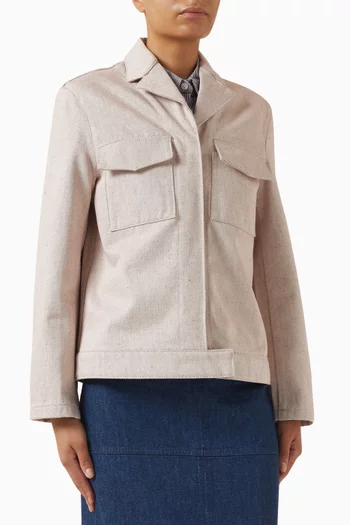 Utility Jacket in Organic Cotton Denim