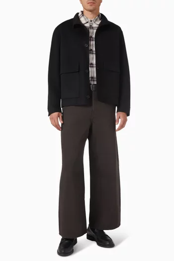 بنطال جينز بقصة ساق واسعة دينم