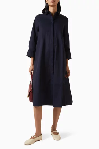 Maxi Shirtdress in Pima Cotton