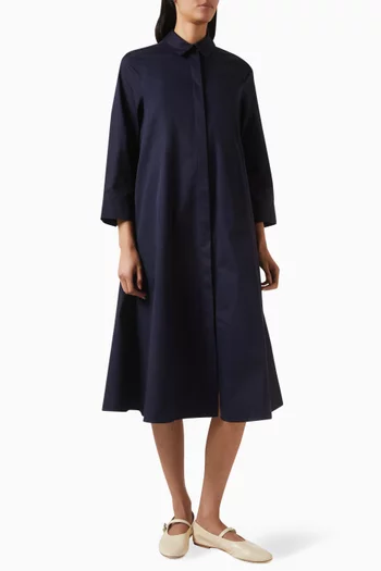 Maxi Shirtdress in Pima Cotton