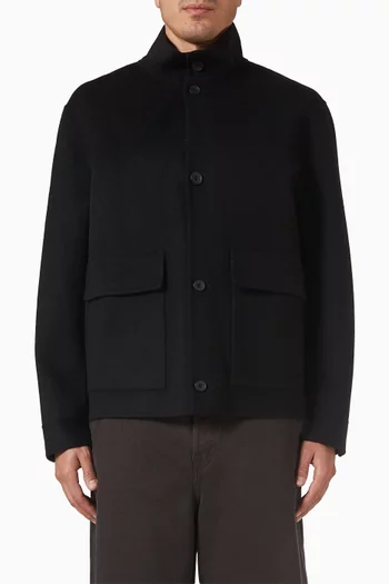 Double-faced Jacket in Wool-blend