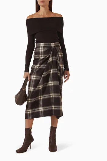 Off-shoulder Top in Merino Wool