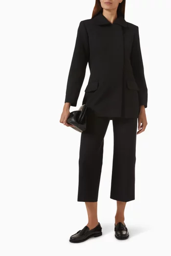 Tailored Jacket in Wool-blend Twill