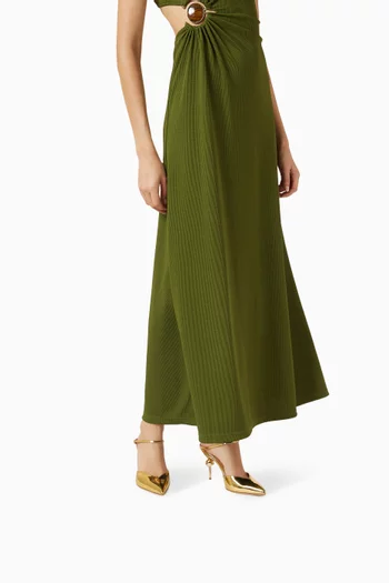 Emma 85 Mules in Mirror Leather