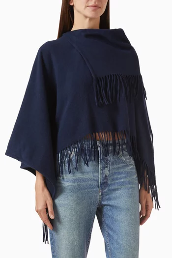 Darcey Cowl Poncho in Wool