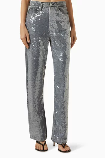 Shea Sequin-embellished Jeans