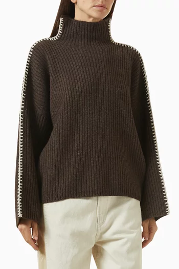 Ingrid Turtleneck Sweater in Wool