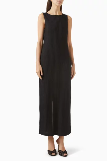 Natalia Boatneck Dress in Viscose Blend