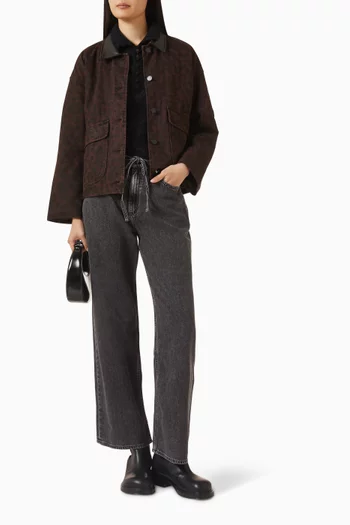 Phoebe Drawstring Pants in Denim