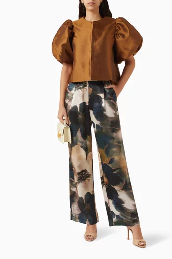 بلوزة كليو بقصة فضفاضة