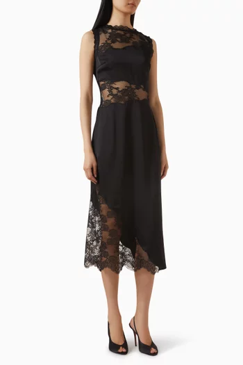 فستان ديزاير بأشرطة دانتيل