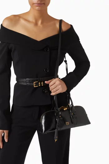 Small Escape Baguette Bag in Patent Leather
