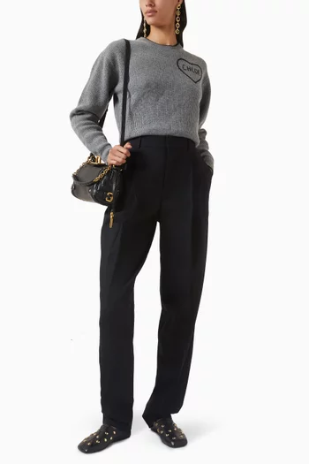 Pinstripe Relaxed-fit Pants
