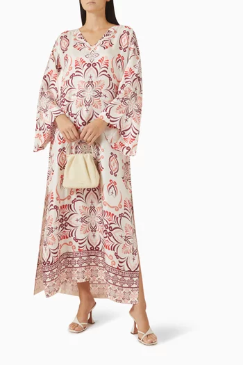 قفطان برغموت طويل حرير