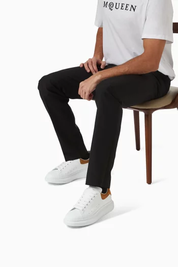 Oversized Sneakers in Leather & Suede