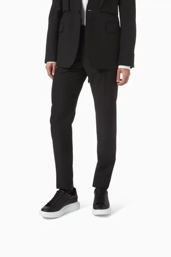 Oversized Sneaker in Leather