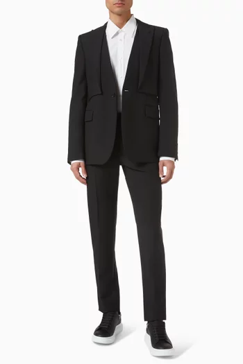 Trompe-l'œil Single-breasted Jacket