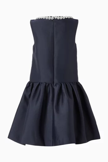 Flower Scallop Dress in Taffeta