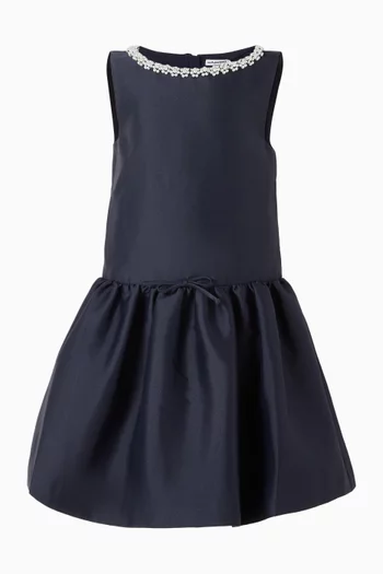 Flower Scallop Dress in Taffeta