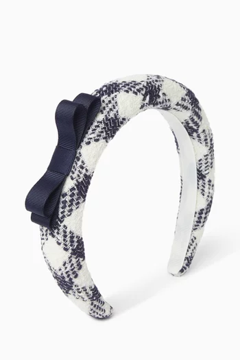 طوق رأس بنقشة مربعات بوكليه 