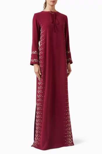 Embellished Tie-up Dress