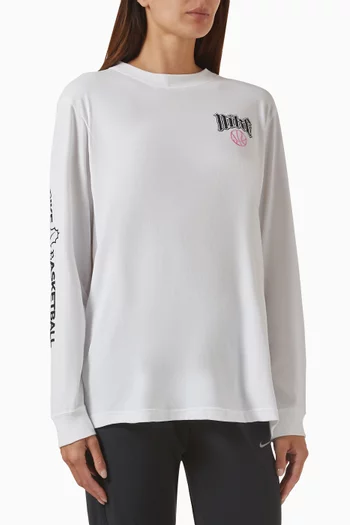 تي شيرت بطبعة كرة سلة وتقنية Dri-FIT‏