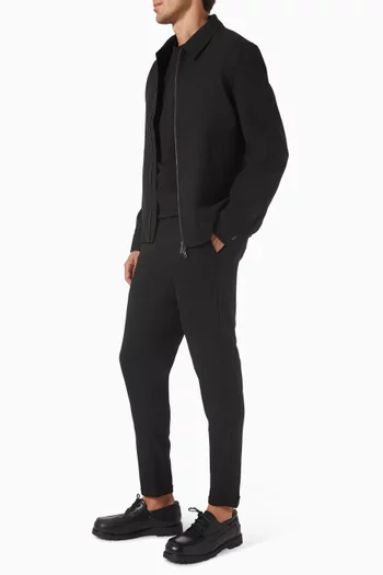 بنطال بدلة كومو قماش بنقشة هيرنج بون