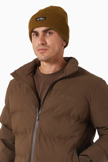 قبعة بيني وين برقعة شعار الماركة صوف