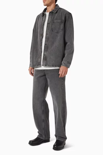 Loan Washed Overshirt in Denim