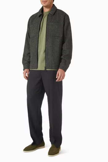 Marseille Jacket in Herringbone Wool-blend