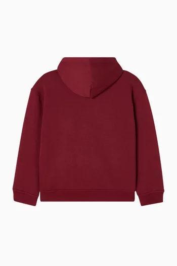 Monotype Print Hoodie in Cotton-blend