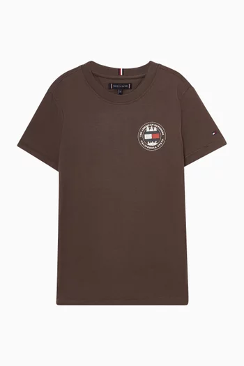 تي شيرت بطبعة قطن