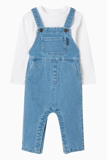 Dungaree Pants Set in Denim
