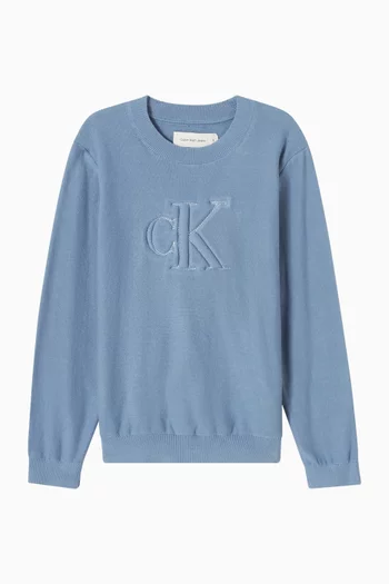 Logo Jumper in Cotton