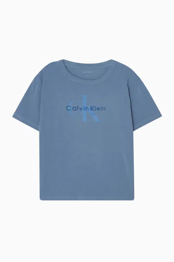 تي شيرت بشعار الماركة قطن