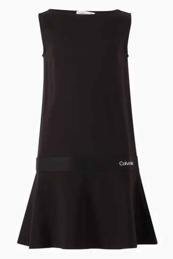 Logo Tape Sleeveless Dress